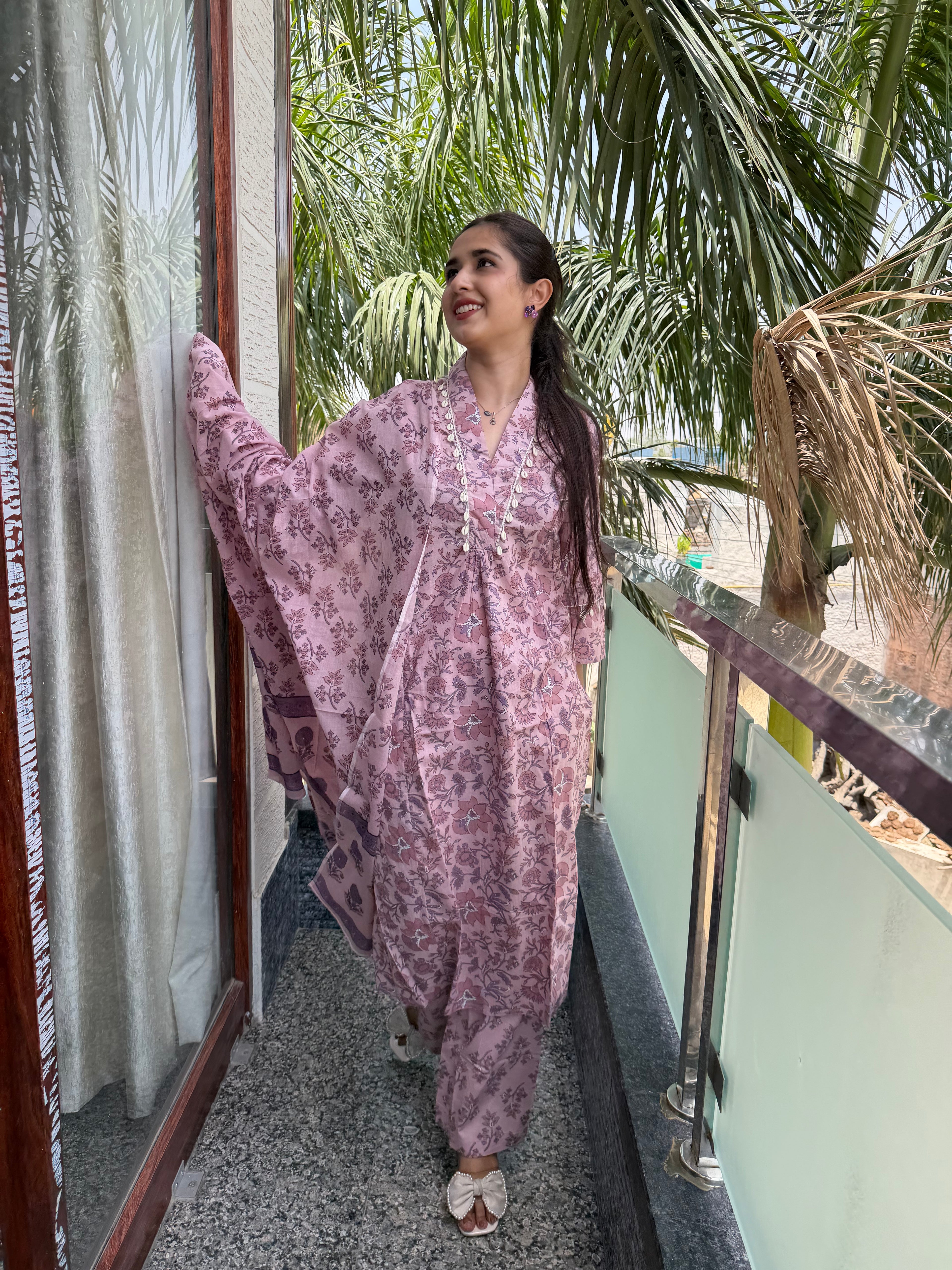 Phool Mahal Mul Cotton 3-Piece Set