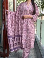 Phool Mahal Mul Cotton 3-Piece Set