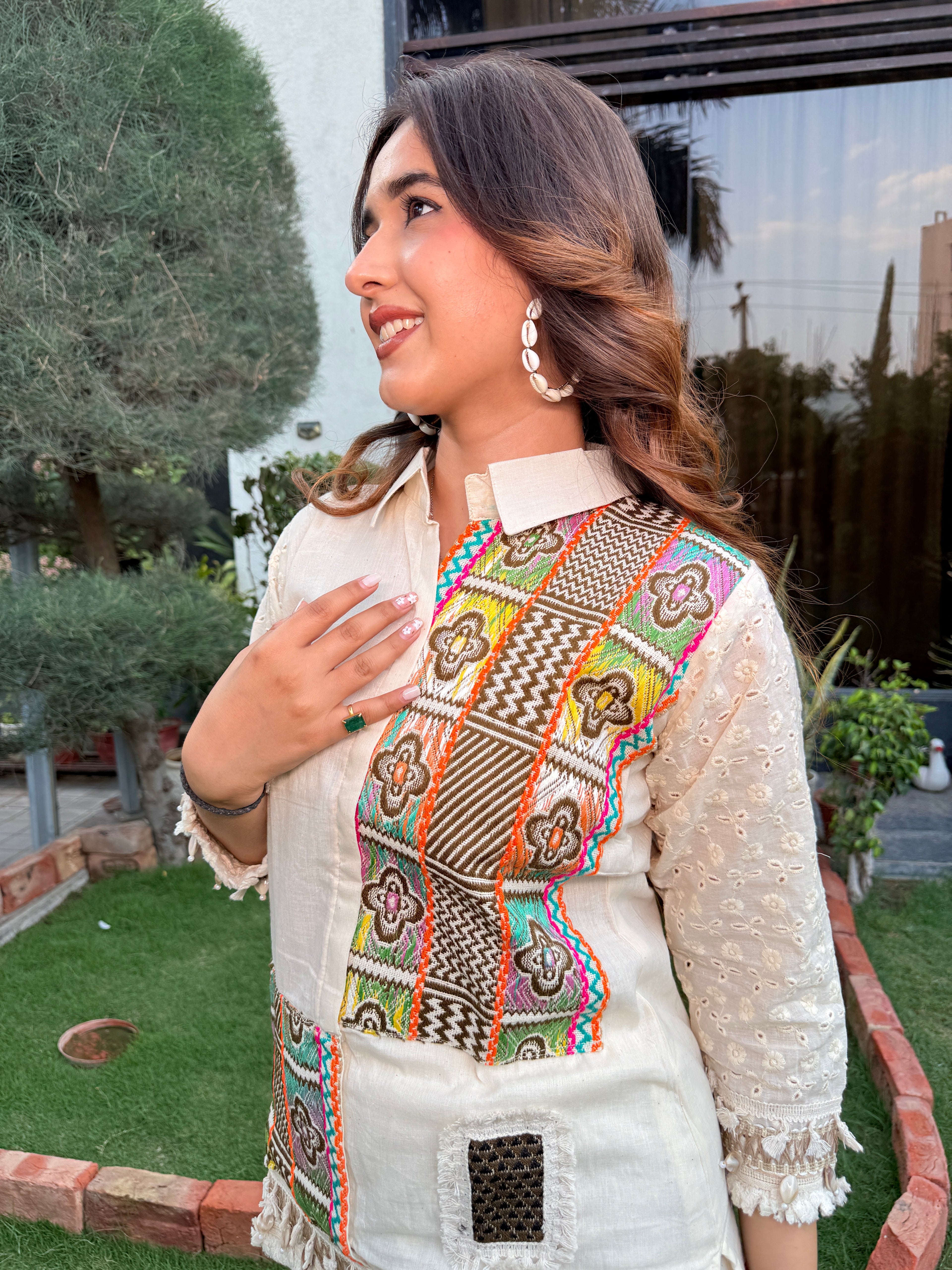 Boho Patchwork Cotton Co-ord Set