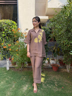 Sienna Leaf Cotton Co-ord Set