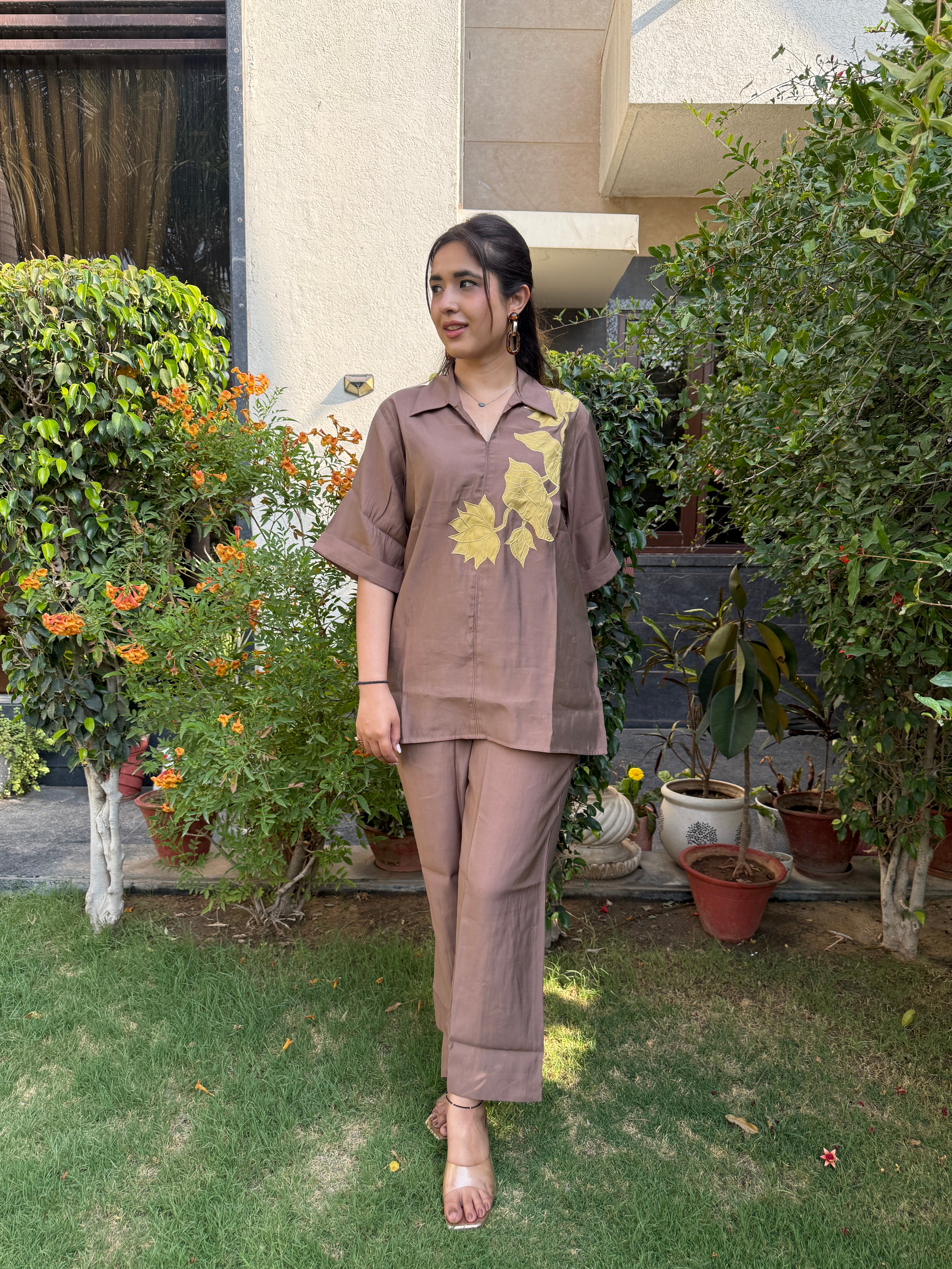 Sienna Leaf Cotton Co-ord Set