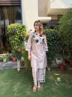 Ira Cotton Silk Embroidered Co-ord Set