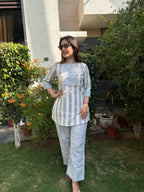 Skye Cotton Linen Stripe Co-ord Set