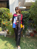 Mondrian Color block Cotton Co-ord Set