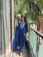 Meher Neel Mul Cotton 3-Piece Set