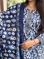 Neel Ikat Royale Mul Cotton 3-Piece Set