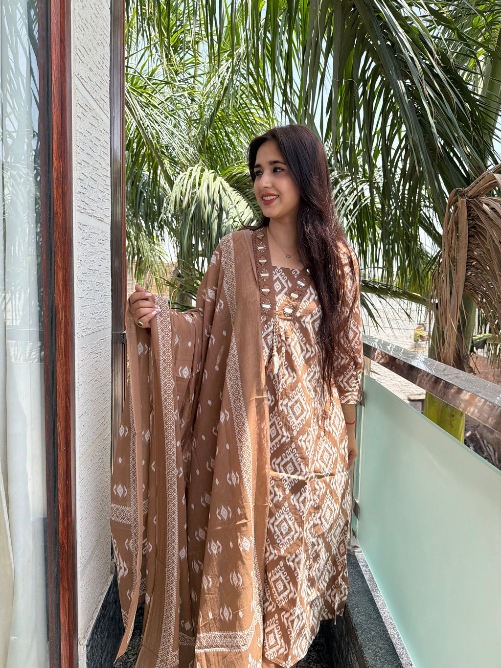 Ira Ikat Print Cotton Set