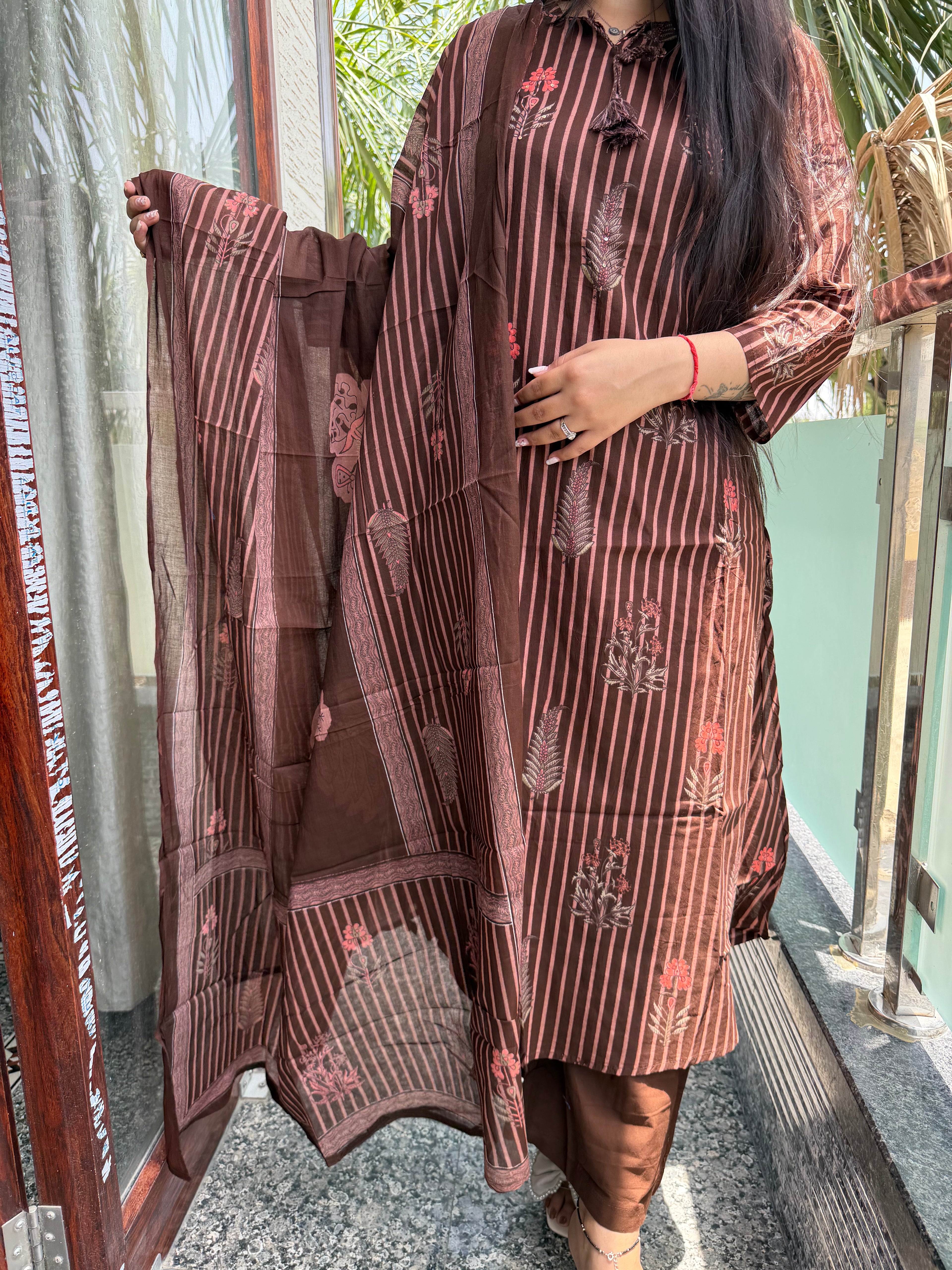 Cocoa Mahal Mul Cotton 3-Piece Set