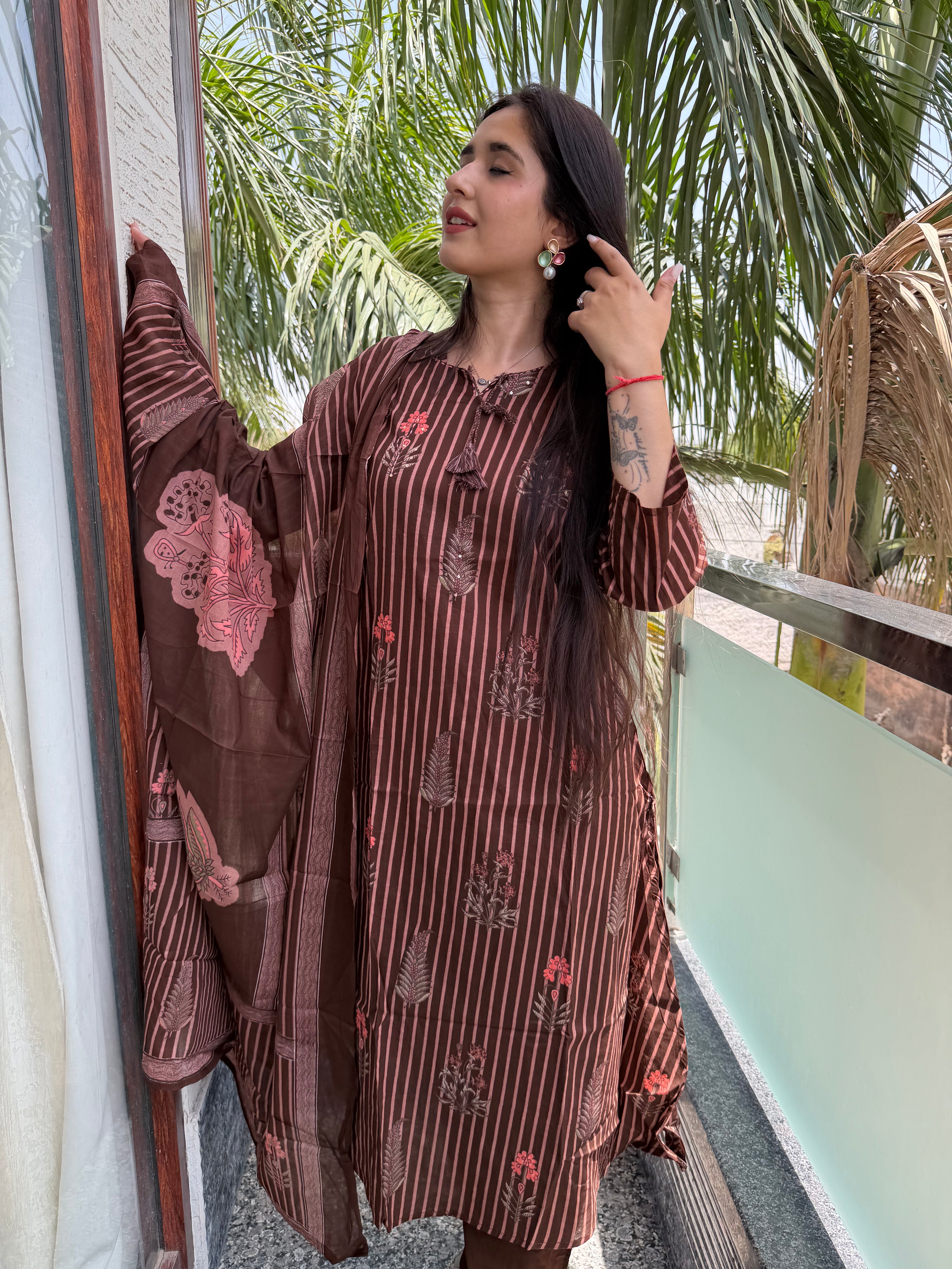 Cocoa Mahal Mul Cotton 3-Piece Set