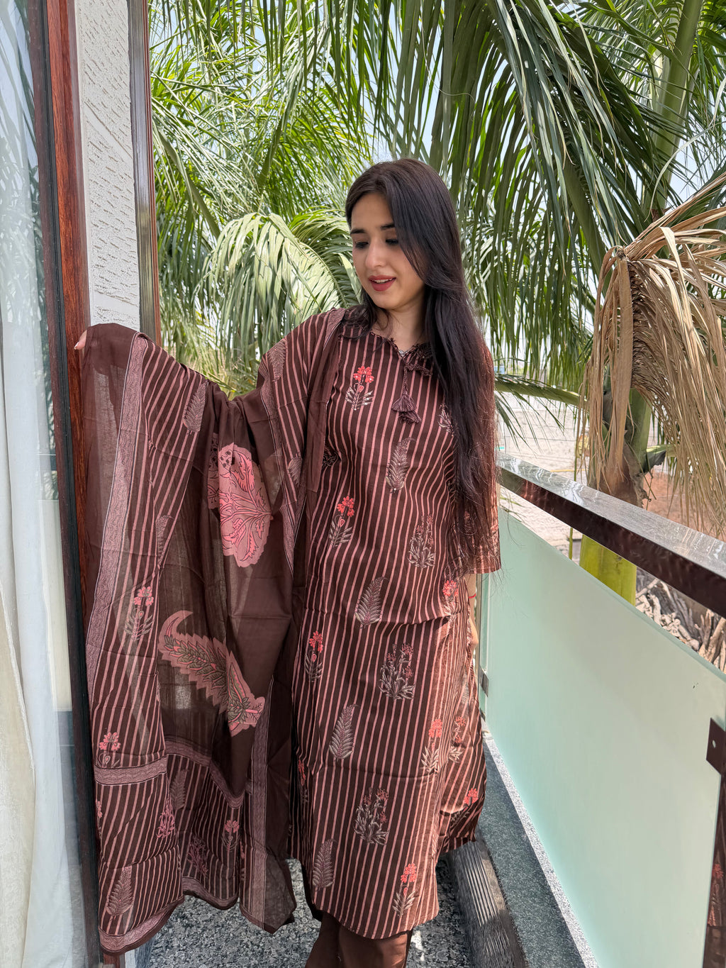 Cocoa Mahal Mul Cotton 3-Piece Set