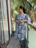 Inaya Indigo Floral Cotton Set