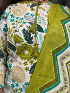 Baagh Lime Botanical Print Suit Set (3XL)